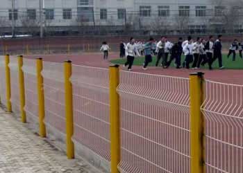 某學(xué)校操場圍網(wǎng)施工效果案例